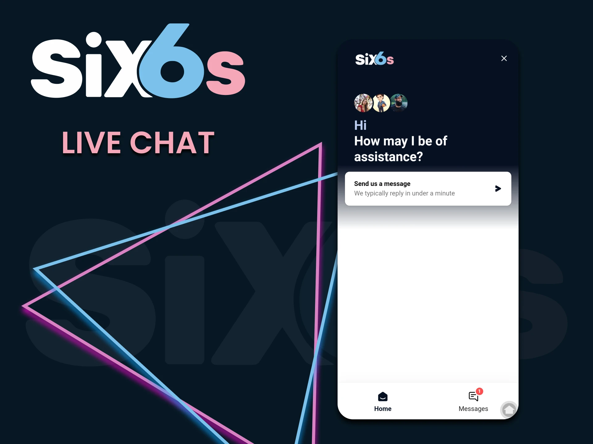 Use Live Chat to contact Six6s.